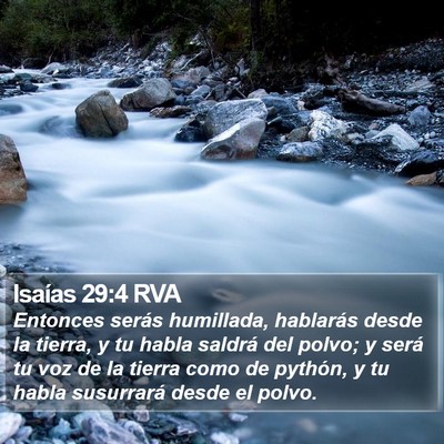 Isaías 29:4 RVA Bible Verse Image