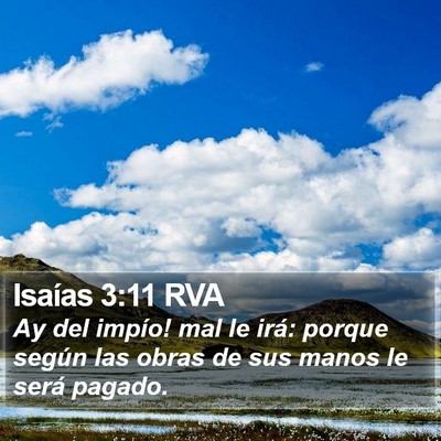 Isaías 3:11 RVA Bible Verse Image