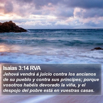 Isaías 3:14 RVA Bible Verse Image
