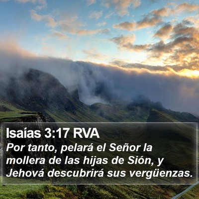 Isaías 3:17 RVA Bible Verse Image