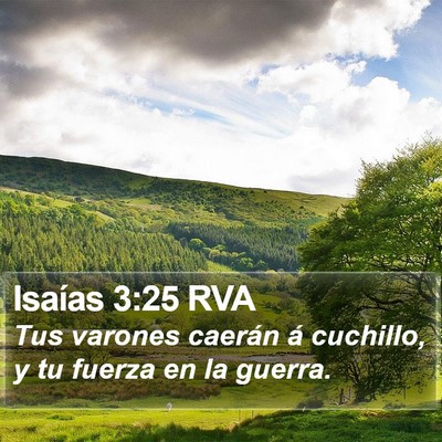 Isaías 3:25 RVA Bible Verse Image