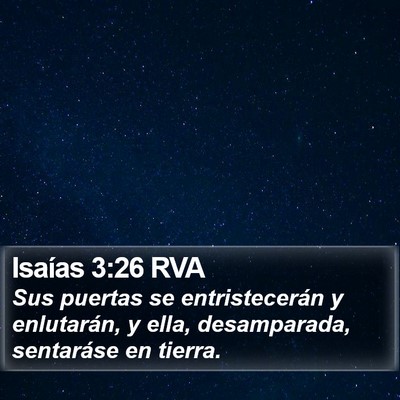 Isaías 3:26 RVA Bible Verse Image