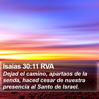 Isaías 30:11 RVA Bible Verse Image