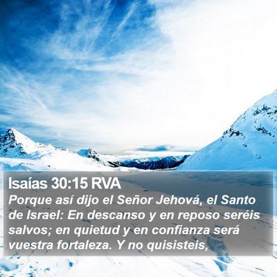 Isaías 30:15 RVA Bible Verse Image
