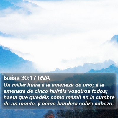 Isaías 30:17 RVA Bible Verse Image