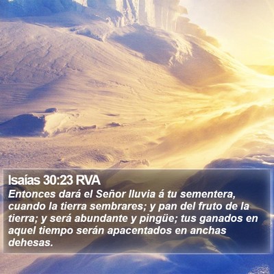 Isaías 30:23 RVA Bible Verse Image