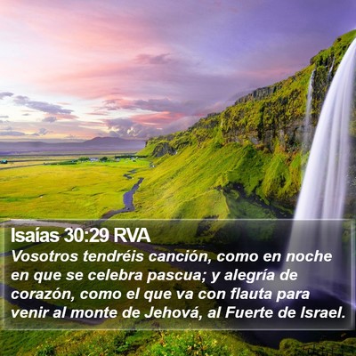 Isaías 30:29 RVA Bible Verse Image