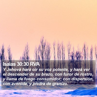 Isaías 30:30 RVA Bible Verse Image