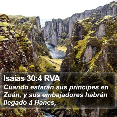 Isaías 30:4 RVA Bible Verse Image