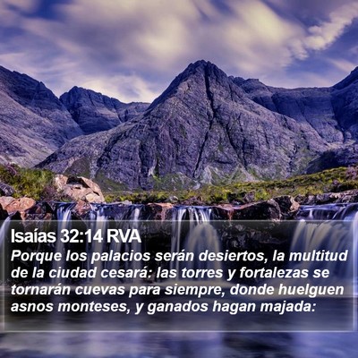Isaías 32:14 RVA Bible Verse Image