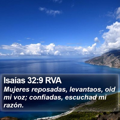Isaías 32:9 RVA Bible Verse Image