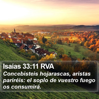 Isaías 33:11 RVA Bible Verse Image