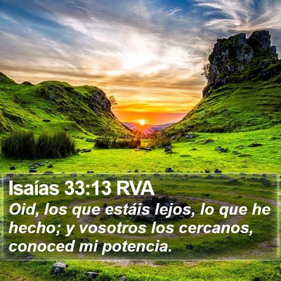 Isaías 33:13 RVA Bible Verse Image