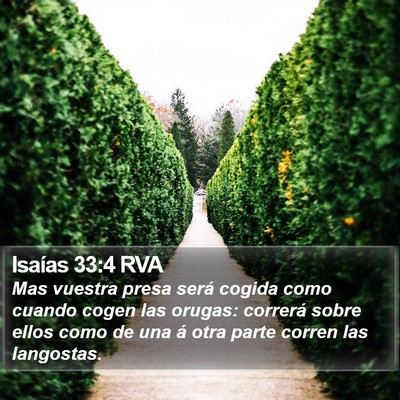 Isaías 33:4 RVA Bible Verse Image