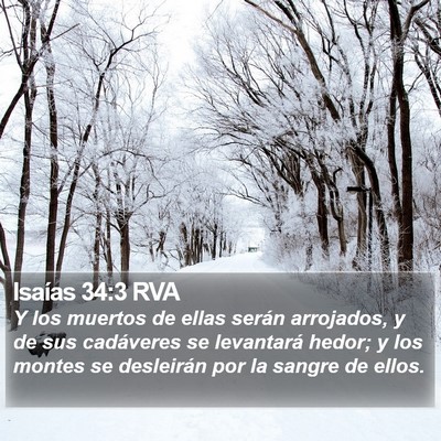 Isaías 34:3 RVA Bible Verse Image