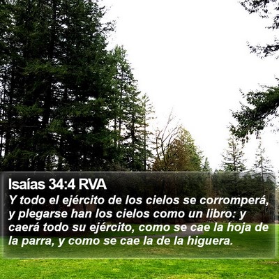 Isaías 34:4 RVA Bible Verse Image