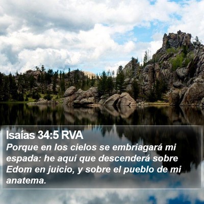 Isaías 34:5 RVA Bible Verse Image