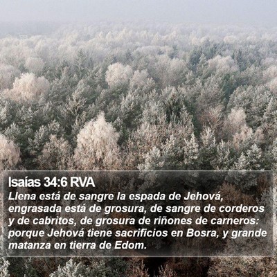 Isaías 34:6 RVA Bible Verse Image