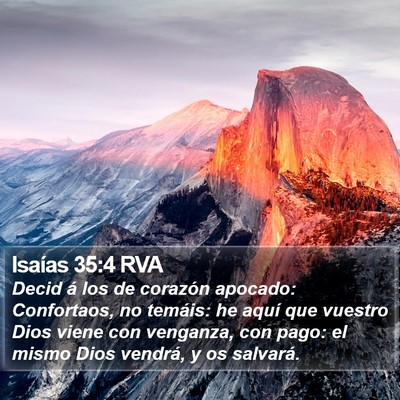 Isaías 35:4 RVA Bible Verse Image