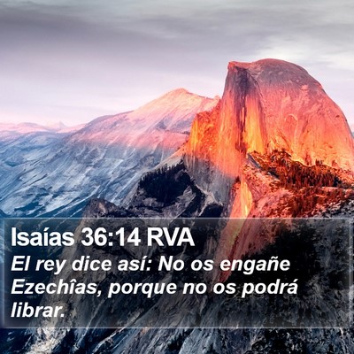 Isaías 36:14 RVA Bible Verse Image