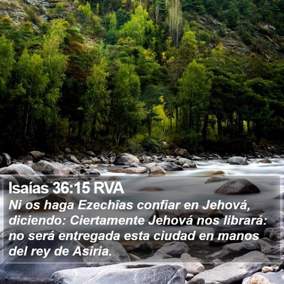 Isaías 36:15 RVA Bible Verse Image