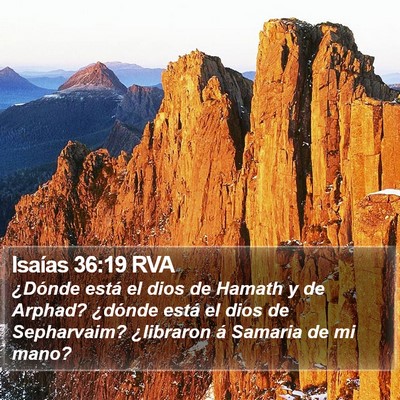 Isaías 36:19 RVA Bible Verse Image