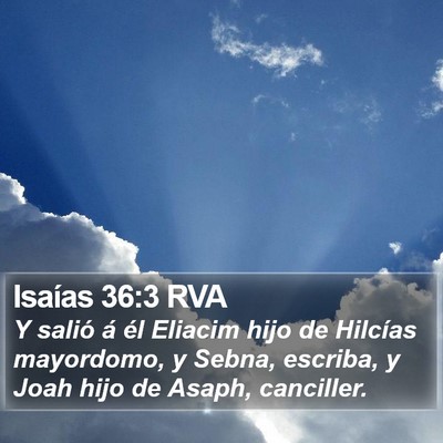 Isaías 36:3 RVA Bible Verse Image