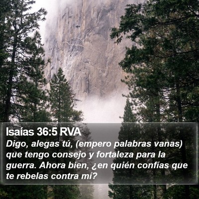 Isaías 36:5 RVA Bible Verse Image