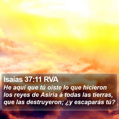Isaías 37:11 RVA Bible Verse Image