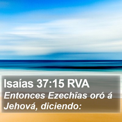 Isaías 37:15 RVA Bible Verse Image