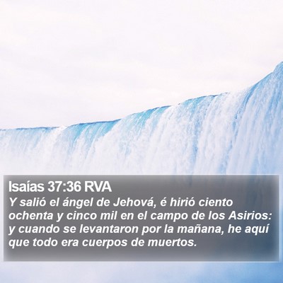 Isaías 37:36 RVA Bible Verse Image