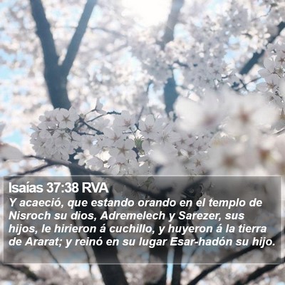 Isaías 37:38 RVA Bible Verse Image