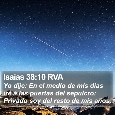 Isaías 38:10 RVA Bible Verse Image