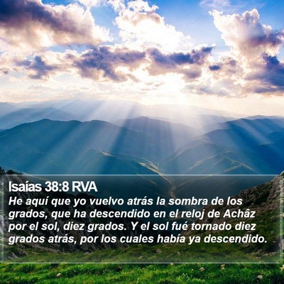 Isaías 38:8 RVA Bible Verse Image