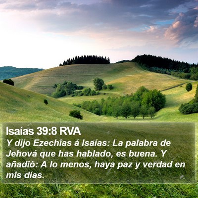 Isaías 39:8 RVA Bible Verse Image