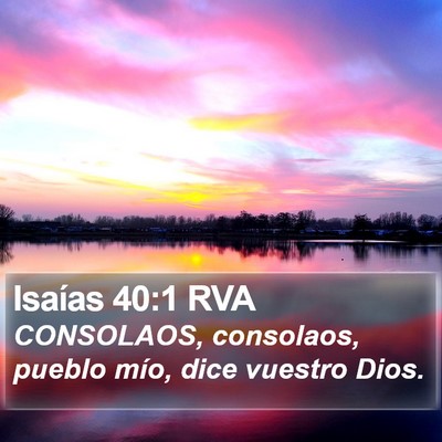 Isaías 40:1 RVA Bible Verse Image