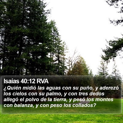 Isaías 40:12 RVA Bible Verse Image