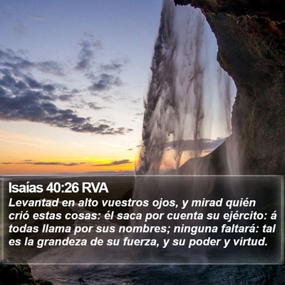 Isaías 40:26 RVA Bible Verse Image