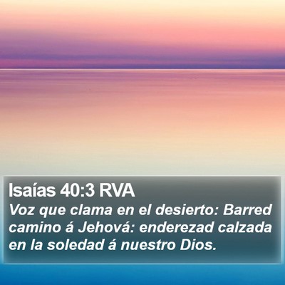 Isaías 40:3 RVA Bible Verse Image