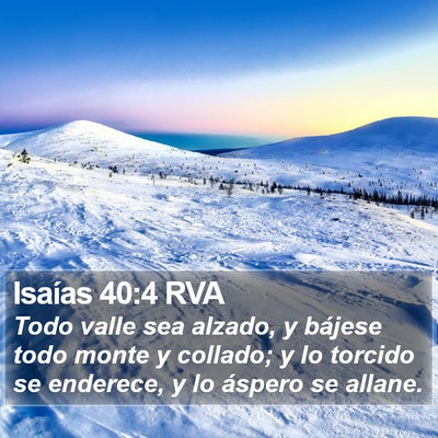 Isaías 40:4 RVA Bible Verse Image