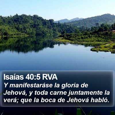 Isaías 40:5 RVA Bible Verse Image