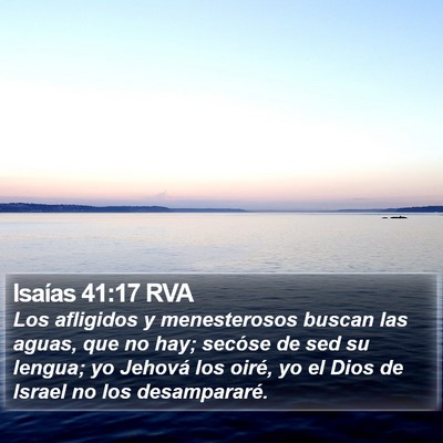 Isaías 41:17 RVA Bible Verse Image