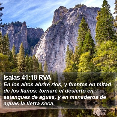 Isaías 41:18 RVA Bible Verse Image