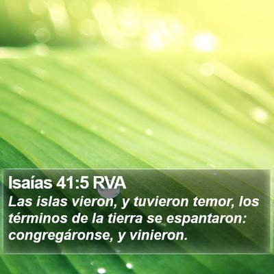 Isaías 41:5 RVA Bible Verse Image