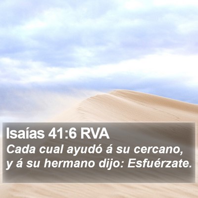 Isaías 41:6 RVA Bible Verse Image