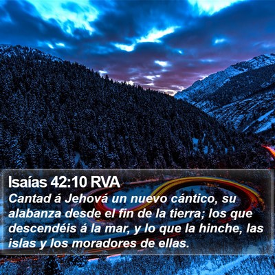 Isaías 42:10 RVA Bible Verse Image