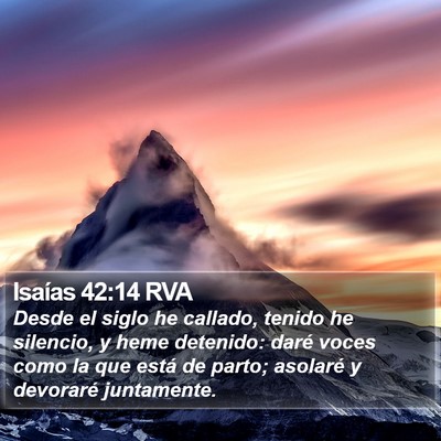 Isaías 42:14 RVA Bible Verse Image