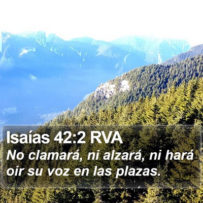 Isaías 42:2 RVA Bible Verse Image