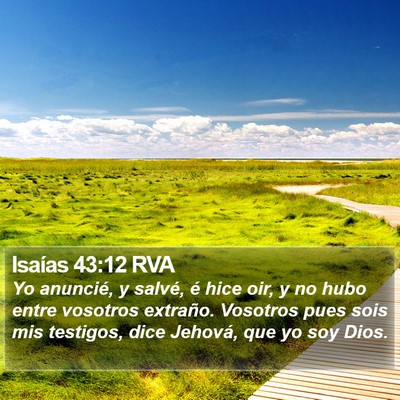 Isaías 43:12 RVA Bible Verse Image