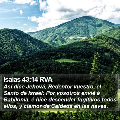 Isaías 43:14 RVA Bible Verse Image